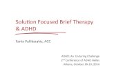 Solution Focus & ADHD: Presentation at the ADHD Hellas Conference 2014 EN