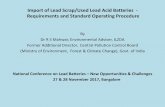 Import of Lead Scrap/Used Lead Acid Batteries  -   Requirements and Standard Operating Procedure