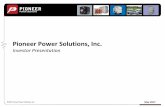 Pioneer Power Solutions (PPSI) May 2017 Investor Presentation