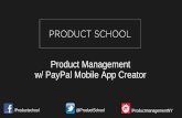 Product Management with PayPal Mobile App Creator