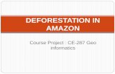 Deforestation in amazon
