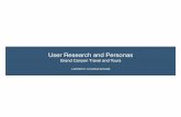 User Research and Personas