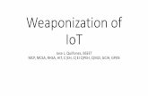 Weaponization of IoT