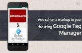 Add schema markup to your site using Google Tag Manager