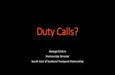 STEP Annual Conference 2017 - George Eckton, SESTran - Duty Calls?