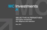 Selective Alternatives: alternative investments due diligence and selection