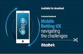 Technical Handbook: Mobile Betting UX: Navigating the challenges