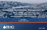 Sustainable Groundwater Management Act (SGMA) | Enrique Lopezcalva, RMC Water and Environment