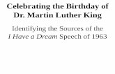 Sources for King's I Have a Dream - Free at Last Speech