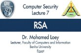 Computer Security Lecture 7: RSA