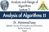 Algorithms Lecture 3: Analysis of Algorithms II