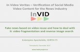 Presentation of the InVID tool for video fragmentation and reverse keyframe search