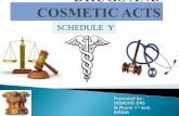 schedule y of drugs and cosmetic acts
