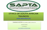 Ethics of South African Trainers