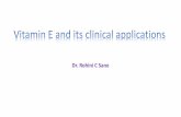 Vitamin  E and its clinical applications