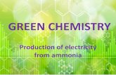 Green chemistry: Production of electricity from Ammonia