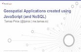 Geospatial applications created using java script(and nosql)