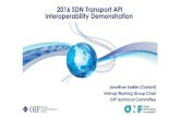 SDN Transport API Interoperability Demo with OIF and ONF