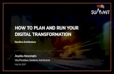 How to Plan and Run Your Digital Transformation