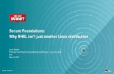Secure Foundations: Why Red Hat Enterprise Linux is not just another Linux distribution