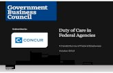 Duty of Care in Federal Agencies