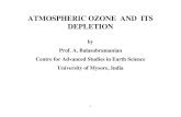 Atmospheric ozone  and its depletion