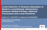 Lived Histories of Science Education in Modern Luxembourg: Interactions between Global Policies, National Curriculum and Local Practices