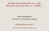 Yoav Benjamini, "In the world beyond p