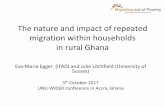 The nature and impact of repeated migration within households in rural Ghana