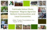 Fairtrade Value Chain for Negros Agrarian Reform Beneficiaries