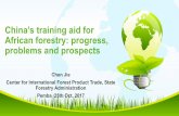China's training aid for African forestry: progress, problems and prospects