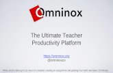 Omninox Teacher Productivity Platform Slide Deck