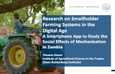 Smallholder Farming Systems in the Digital Age: Smartphone App to Study the Intra-household Effects of Mechanization in Zambia