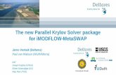 DSD-NL 2017 Parallel Krylov Solver Package for iMODFLOW-MetaSWAP - Verkaik