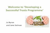 Developing a successful trusts programme