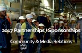 NEORSD Community and Media Relations 2017 Partnerships and Sponsorships Presentation