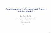 Supercomputing in Computational Science and Engineering