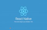 React Native dans vos Apps Natives - Android Makers - MixIT - Riviera Dev