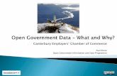 Open Data presentation to Christchurch Employers' Chamber of Commerce