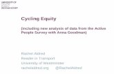 Cycling Equity - Dr Rachel's Aldred