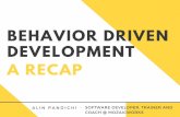 Behavior driven development - a recap (@ Symfony Bucharest Meetup)