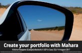 Create your portfolio with Mahara