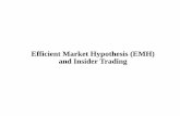 Efficient Market Hypothesis (EMH) and Insider Trading