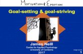 Goal setting and goal striving