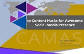 10 content hacks for awesome social media presence
