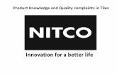 Nitco techical and product knowlege of tiles  ppt