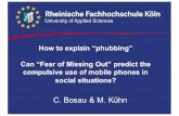 How to explain phubbing - Presentation Media Psychology Conference 2015