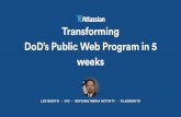 The Five-Week Transformation: How the Department of Defense’s Public Web Service went from Good to Great
