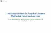 The marginal value of adaptive gradient methods in machine learning