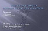 Design and Development of Intelligent Spinal Disk Prosthesis